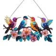 thumbnail image 3 of Decoración colgante de ventana con pájaros, serie de pájaros acrílicos, adornos artísticos, colgante multifuncional para ventana, jardín, interior Estilo C, 3 of 8
