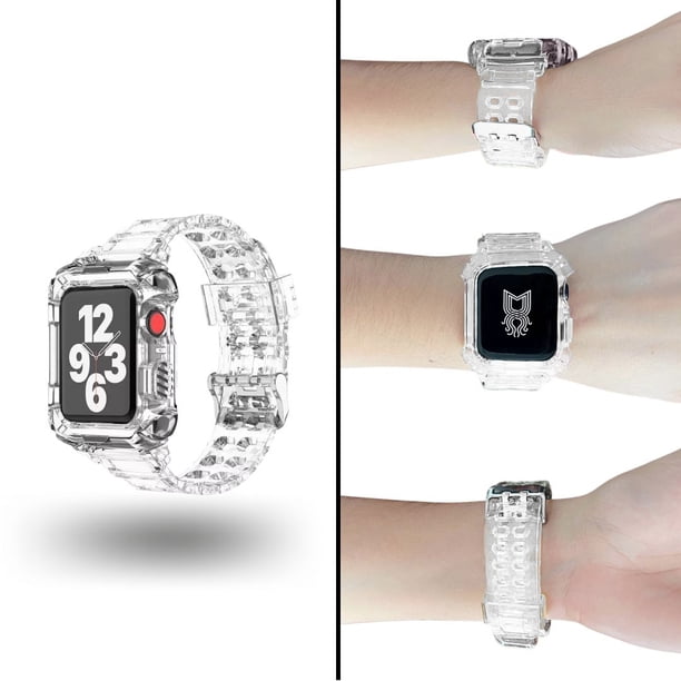 Correa para Apple Watch compatible con 42mm/44mm con protector de pantalla de uso Rudo. Mamá Pulpo Uso Rudo