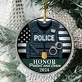 thumbnail image 2 of Year/Text/Name Christmas Ornaments Gift for Police Sergeant, First Christmas As A Police Officer Ornament 2025, Custom Gift Police Christmas Ornaments, 2 of 5