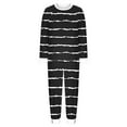 thumbnail image 6 of Fall Pajamas Sevevn Soft Cotton Pajamas for Women Set Striped Long Sleeve Lounge Sets 2 Piece Pajama Tops and Jogger Pants with Pockets, 6 of 7
