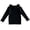 Black, variant on Toddler Girls Solid Color Double Ruffle Collar Sweaters Kid's Crochet Knit Pullover Basic Bottom Tops Khaki
