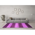thumbnail image 3 of Ahgly Company Indoor Rectangle Abstract Purple Modern Area Rugs, 2' x 5', 3 of 4