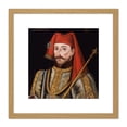 thumbnail image 1 of Anonymous Portrait King Henry IV England Painting 8X8 Inch Square Wooden Framed Wall Art Print Picture with Mount, 1 of 4