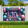 thumbnail image 5 of Yatrandify Colorful Design Happy Birthday Banner Decorative Elements Birthday Party Balloon Decoration Number 10 Celebration Banner for Birthday Party Kids Event Indoor Decor, 5 of 7