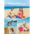 thumbnail image 4 of OCOOPA Diveblues Microfiber Kids Beach Towels,30" x 60" Sand Free Quick Dry Beach Towels for Girls & Boys, 4 of 9