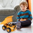 thumbnail image 3 of PEACNNG Kids Control Dumper Truck  Controlled Dumper Construction Site Vehicle For Kids  1 24 Scale 6 Channels Remote Control Dumper Truck Toy With Lights, 3 of 6