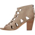 thumbnail image 4 of Zodiac Womens Camila Suede Heel Gladiator Sandals, 4 of 7