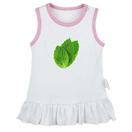 

Nature Peppermint Pattern Dresses For Baby Newborn Babies Skirts Infant Princess Dress 0-24M Kids Graphic Clothes (White Sleeveless Dresses 18-24 Months)