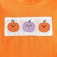 thumbnail image 4 of TBWNWG Stylish Girls Outfits - Toddler Girls Halloween Long Sleeve Pumpkin Cartoon Embroider Tops and Pants Set,Size 12-18 Months, 4 of 7