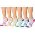 thumbnail image 2 of Colorfut Women's 12-Pairs Low Cut Athletic Sport Peformance Socks, 2 of 3