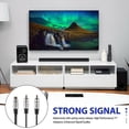 thumbnail image 5 of Bluelans 2 Rca macho a 1 Cable adaptador divisor hembra/cable dividido de Audio para subwoofer, 5 of 5