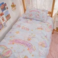 thumbnail image 2 of Sanrio Cinnamoroll Kuromi My melody ropa de cama para estudiantes, juego de cuatro piezas de dibujos animados, Sábana de cama para dormitorio para niñas, funda de edredón, juego de tres piezas, 2 of 5