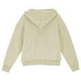 thumbnail image 4 of Kids Pullover Hoodie with Half Zip Front Kangaroo Pocket Long Sleeve Soft Fleece Hooded Sweatshirt for Girls Boys, 4 of 7