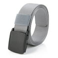 thumbnail image 1 of Belt Nylon Waist Mens Metal- Long Belt Check Buckle Canvas Belt, 1 of 2