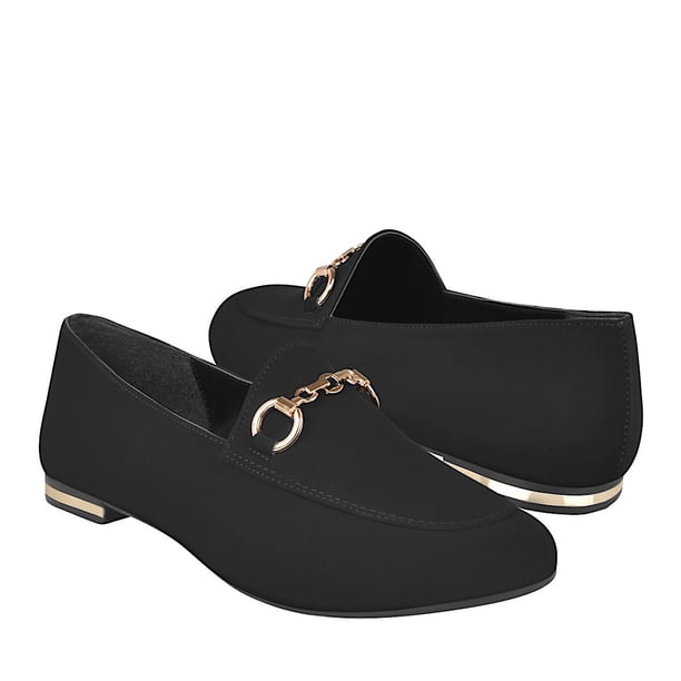 MOCASINES CASUALES PARA DAMA STYLO 1919 SUEDE NEGRO Stylo 1919