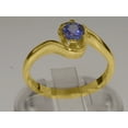 thumbnail image 3 of LBG British Made 14k Yellow Gold Natural Tanzanite Womens Statement Ring - 33 size options - Size 6.5, 3 of 5