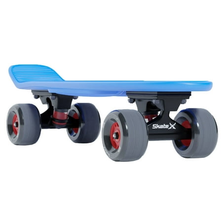 Skate X - Pro Processed Blue 22 inch Mini Skateboard - 72mm 2.83 inch Wheels with T-Tool - for All Ages price history on PriceWatchPro