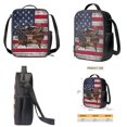 thumbnail image 4 of ZUXONGSY 3D Elk American Flag Print Bookbag with Lunch Box Pencil Case Set for Teen Girls Boys School Backpack Lightweight Preschool Elementary Schoolbags Rucksack Daypack, Pack of 3, 4 of 6