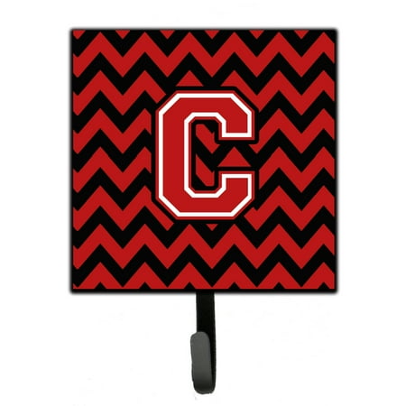 

Carolines Treasures CJ1047-CSH4 Letter C Chevron Black and Red Leash or Key Holder 7Hx4.25W multicolor