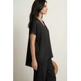 thumbnail image 4 of Ellos Women's Button-Front Linen-Blend Tunic Tunic, 4 of 4