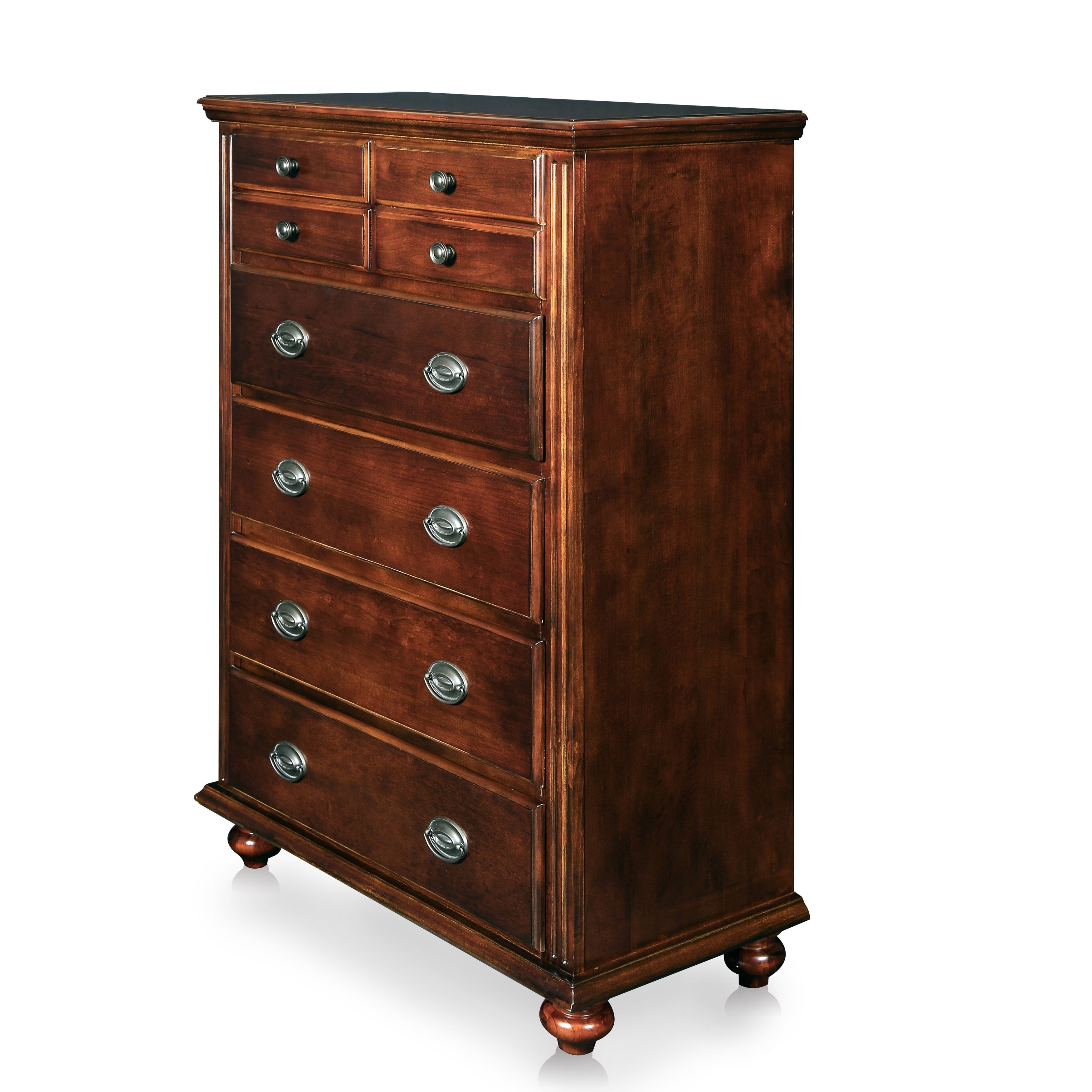 Furniture of America Sibu Traditional Cherry Solid Wood 5drawer Chest
