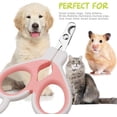 thumbnail image 4 of ER Rose-Cat Cortaúñas Profesional para Cachorros y Animales Pequeños, Tijeras de Acero Inoxidable, Diseño Radian de 25 Grados Rojo Verde, 4 of 5