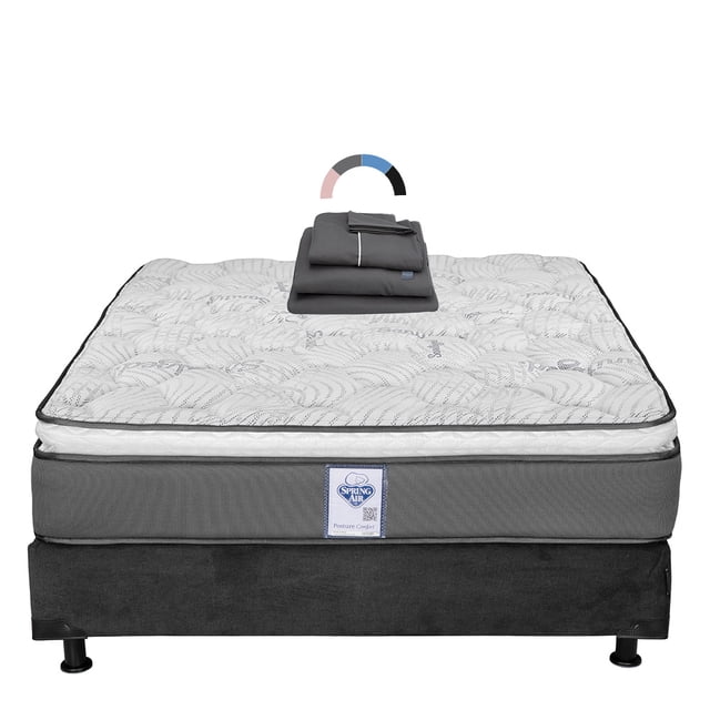 Colchon Matrimonial Prestige+Box Base Cama+Sabanas Royal