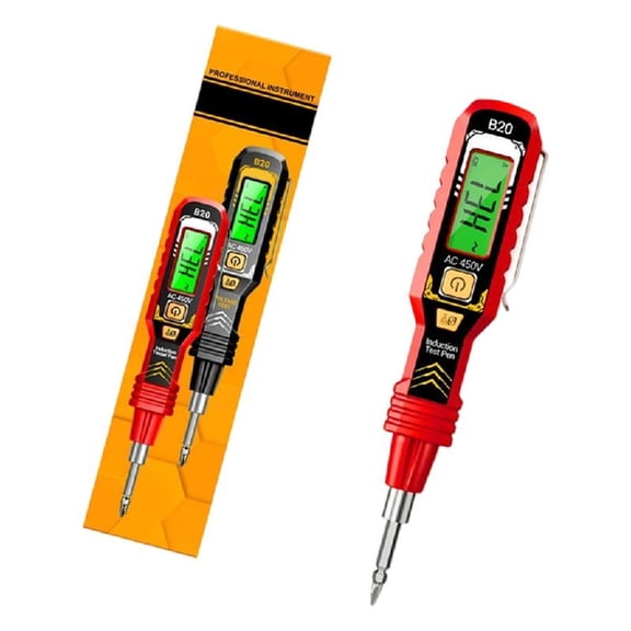 Digital NCV Tester Pen with Auto-Off Alarm & Backlit Screen Electrician Measuring Tool