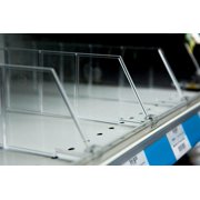Kinter 9396169 3 x 0.5 x 22 in. Lozier & Madix Fixtures Plastic Divider System, Clear