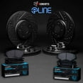 thumbnail image 2 of R1 Concepts Front Rear Brakes and Rotors Kit |Front Rear Brake Pads| Brake Rotors and Pads| Ceramic Brake Pads and Rotors |Hardware Kit WHWH2-74027, 2 of 5