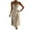 Khaki, variant on Xixinqiwan No Boundaries Summer Dresses for Women under $10,Women's Bodycon Midi Dress Sleeveless Backless Sexy Side Slit Cocktail Dress Club Party Dress