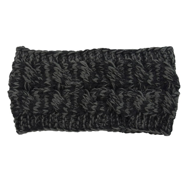 Bandeaux Automne Coupe-Vent Élastiques Matériel de Tête : le Bandeau d'Hiver Multicolore Réglable Grand Cache-Oreilles Accessoires pour Cheveux pour Filles Noir Gris Foncé