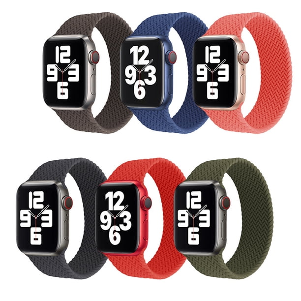 Gwong Electrónica Correa de pulsera de tejido lavable anti-arañazos anti-arañazos para iWatch 5/6 / SE