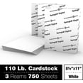 thumbnail image 2 of Springhill White 8.5” x 11” Cardstock Paper, 110lb, 199gsm, 2,000 Sheets (3 Reams) – Premium Heavy Cardstock, Printer Paper with Smooth Finish for Greeting Cards, Flyers, Scrapbooking & More, 2 of 9