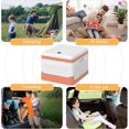 thumbnail image 3 of Toilette de Camping Portable, Toilette de Voyage Pliable, Toilette de Camping Extérieure avec 20 Sacs de Toilette 1 Sac de Rangement, Toilette de Voyage Pliable, 3 of 7