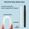 thumbnail image 2 of ELDVAP Clear Mini Hot Glue Sticks 82 Count - 0.27"D, 4"L for Most Mini Glue Guns, Multipurpose, All Temperature Sticks for DIY, Craft, Bond, Repairing, 2 of 3
