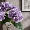 thumbnail image 4 of Artificial Hydrangea Silk Flowers with 5 Large Heads, Faux Floral Arrangement for Home Office Decor, Wedding Centerpiece, Realistic Petals and Long Stems, 4 of 4
