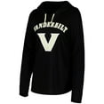 thumbnail image 2 of Women's Colosseum Black Vanderbilt Commodores My Lover Lightweight Hooded Long Sleeve T-Shirt, 2 of 3