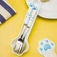 thumbnail image 3 of Portable Reusable Flatware Cat Claw Travel Utensils Case with Stainless Steel Fork Spoon, 3 of 5