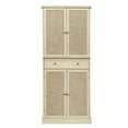 thumbnail image 6 of Gzxs 72" Tall Pantry Cabinet, Freestanding Kitchen Storage Cabinet with 4 Rattan Doors, 1 Large Drawer and Adjustable Inner Shelves, for Living Room, Dining Room, Natural, 6 of 9