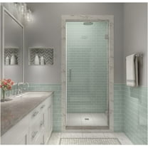 Aston Sdr997ez-3880 Kinkade Xl 80" High X 38" Wide Hinged Frameless Shower Door -