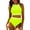 Yellow#1, variant on LEBONYARD Seamless Bikini Set Two Piece Swimwear for Women No Show Lines,Swimsuits for Women Piece Hawaiian Tropical Print Swim Cami Bra and Ruffles Bathing Sets Beachwear Yellow S