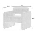 thumbnail image 4 of 31" Grey Accent Chair for Reading | Upholstered | Armrests | Single | Sofa Chair | Living Room, Bedroom, 1 Pack, 4 of 7