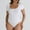 White, variant on ITSAME Womens Shapewear Bodysuit, Short Sleeve Tight Fit Tummy Control Seamless Sports Jumpsuit Khaki