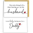 thumbnail image 1 of Tarjeta de anuncio de embarazo HCIU6YGQ para esposo, 1 of 7