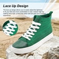 thumbnail image 4 of Men's Women's Knit High Top Sneakers Breathable Lightweight Fashion Casual Walking Shoes Air Mesh Upper Sneakers, 4 of 7