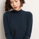 thumbnail image 1 of Jersey de cuello semialto para mujer Jersey grueso y cálido con parte inferior de color liso para mujer Modelos de otoño e invierno Jersey de mujer, 1 of 6