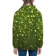 thumbnail image 6 of Rocae Green Glitter Sparkle for Zip Up Hoodies for Teen Sweatshirt with Hood-Small, 6 of 6