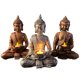 thumbnail image 3 of Estatua de Buda sentado de resina: figura de Buda Retro, portavelas, adorno de mesa, 3 of 4