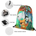 thumbnail image 4 of The Octonauts Drawstring Backpacks Gym Athlete Bag Draw String Bags for Sports, Travel, Swimming, Beach, 4 of 8